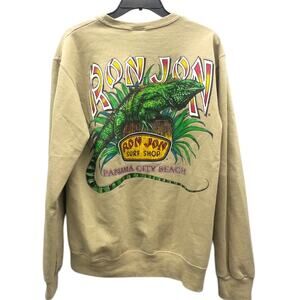 Ron Jon Surf Shop Vintage Y2K Iguana Crewneck Sweatshirt Panama City Beach Men S